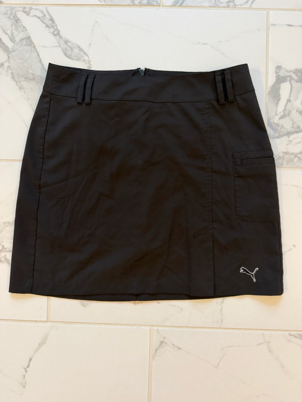 Puma Black USP Dry Golf Skort with Side Pocket